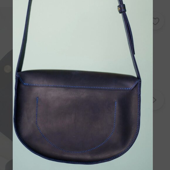 NWOT TeploLeather Half moon leather bag - Picture 5 of 6